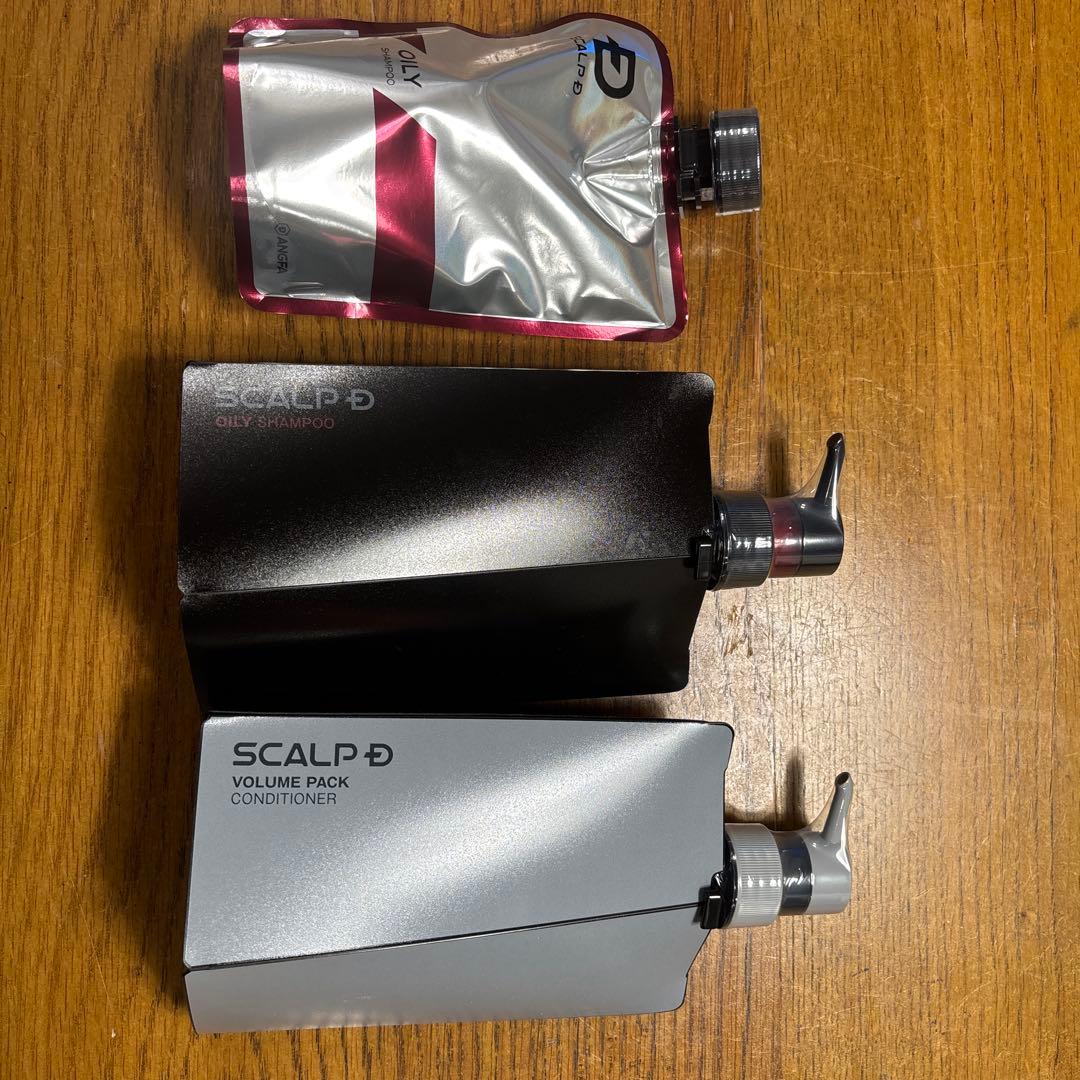 スカルプＤ　オイリーシャンプー×2、ボリュームパックコンディショナー