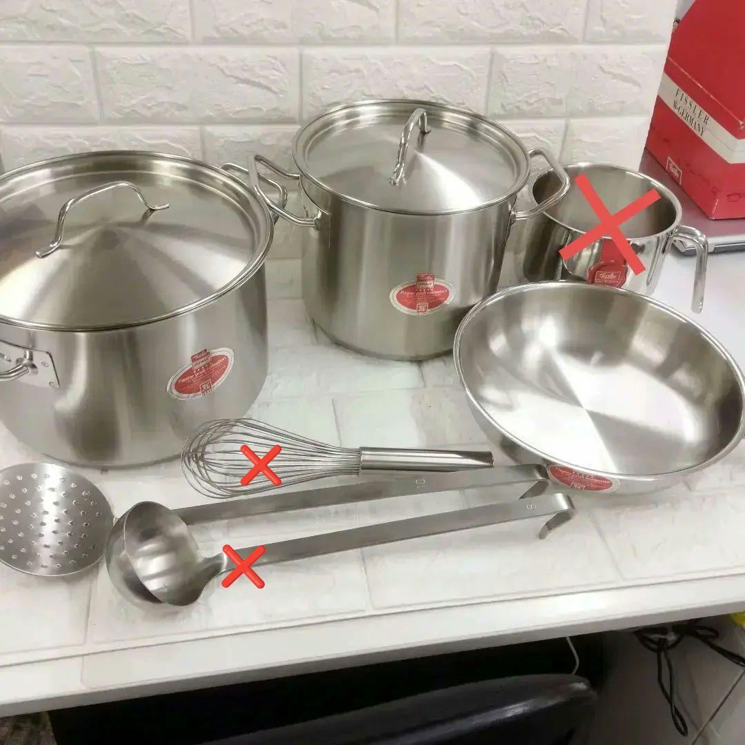 【未使用】フィスラー プロコレクションセット ステンレス 調理器具 ドイツ