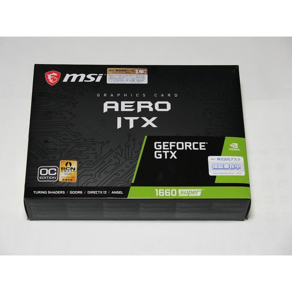 MSI グラフィクボード GTX 1660 SUPER AERO ITX OC