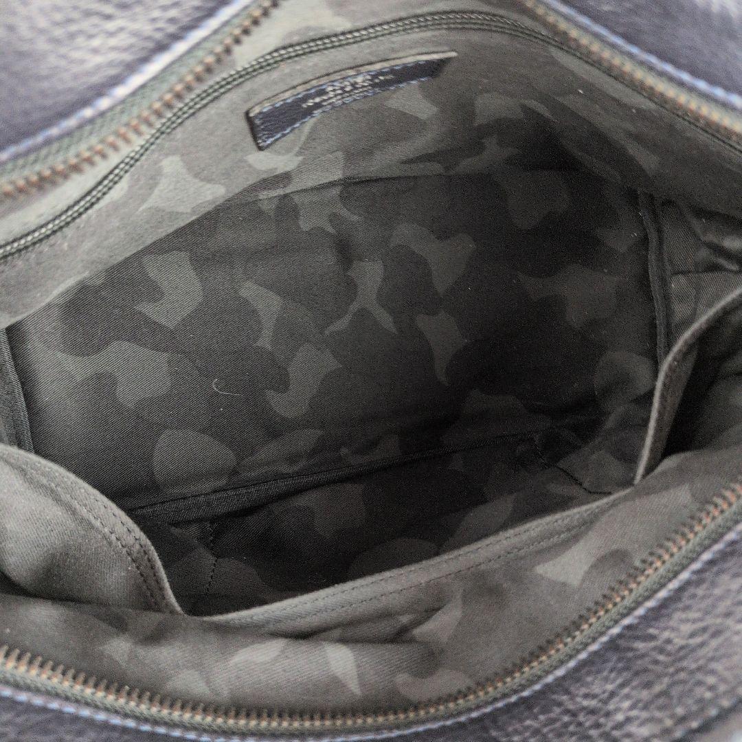 【極美品】ポーター☆A4　シボ革　レザー　ショルダーバッグ　ディライト　ネイビー