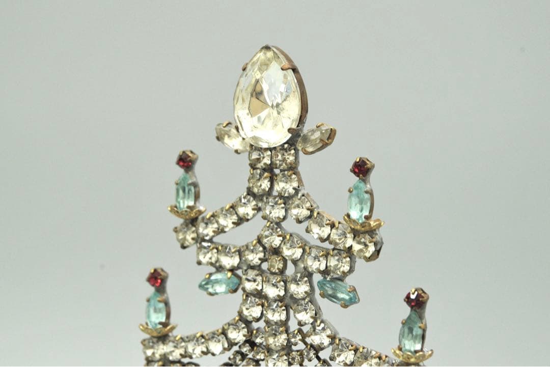 チェコガラス クリスマスツリー 卓上グラスツリー