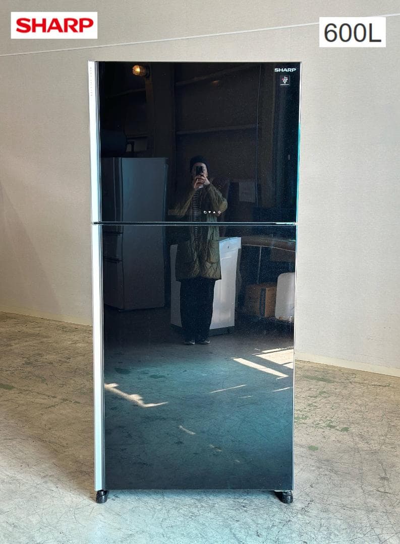 SHARP/シャープ 600L 大型2ドア冷蔵庫 SJ-60H-B 2023年製