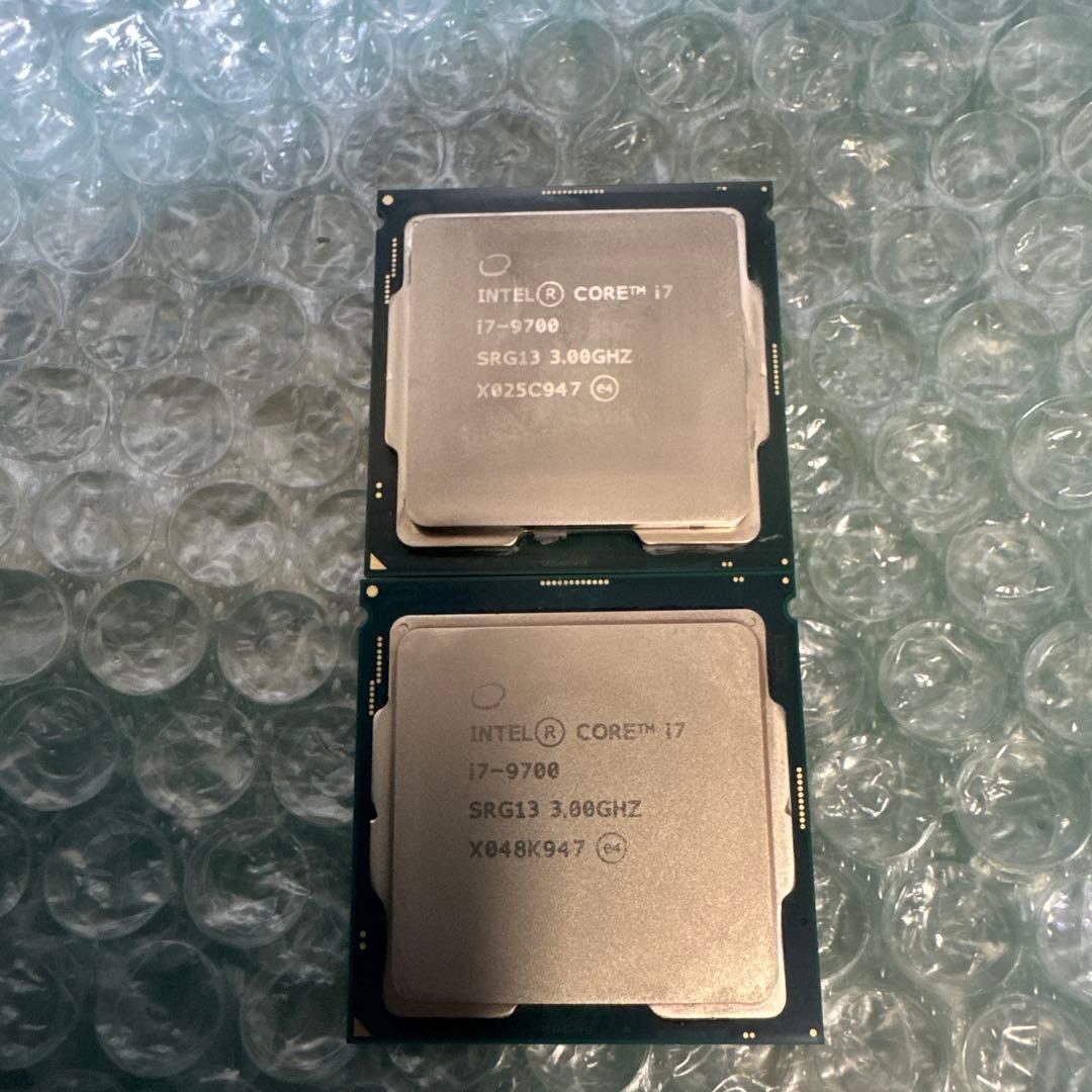 Intel Core i7-9700 CPU 2個セット