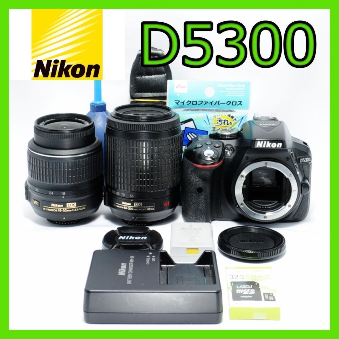 家族も風景写真も綺麗に❗️Nikon D5300✨ダブルレンズ スマホ転送