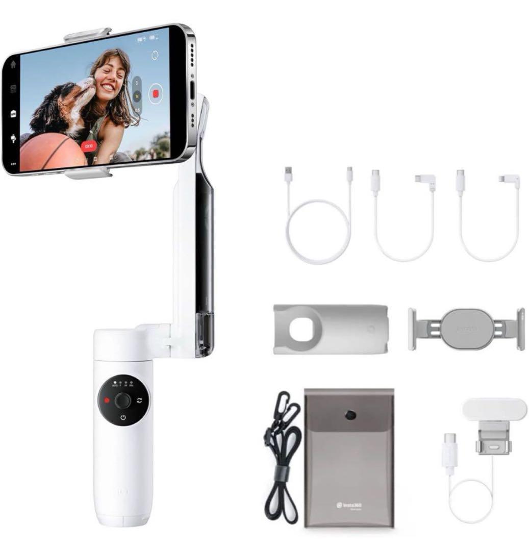 Insta360 Flow クリエイターキット スマートフォン用ジンバルホワイト