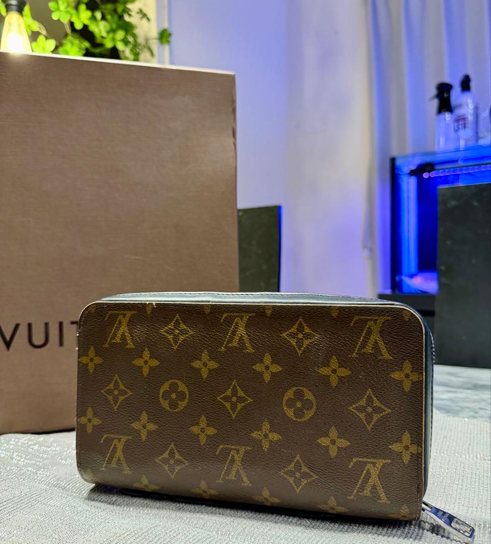 ルイヴィトン モノグラム マカサー ジッピーXL 長財布 クラッチバッグ