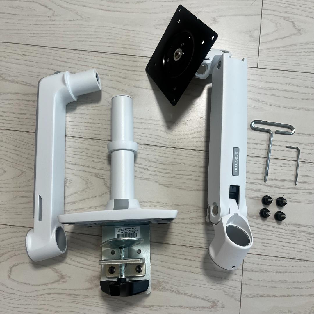 ERGOTRON エルゴトロン LX デスク モニターアーム ホワイト/白