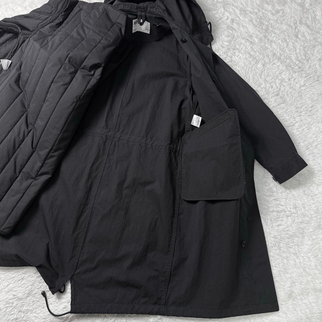 【新品タグ付き】マーガレットハウエル　長袖中綿ライナー付きモッズコート2黒