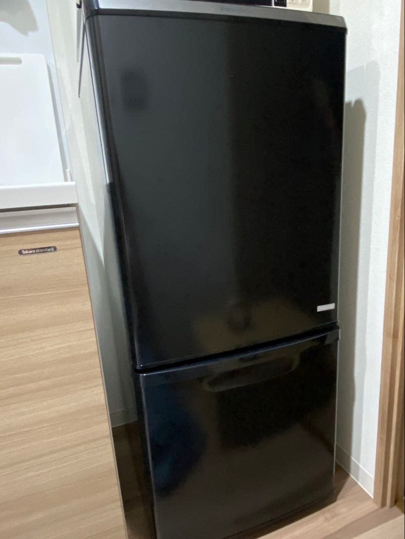 Panasonic ブラック冷蔵庫 2ドア前開き