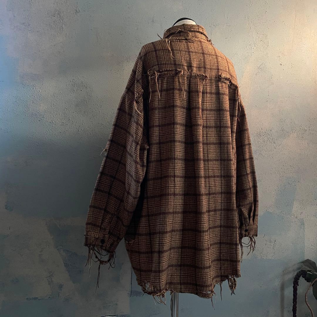 90's grunge “XL“boro flannel shirt