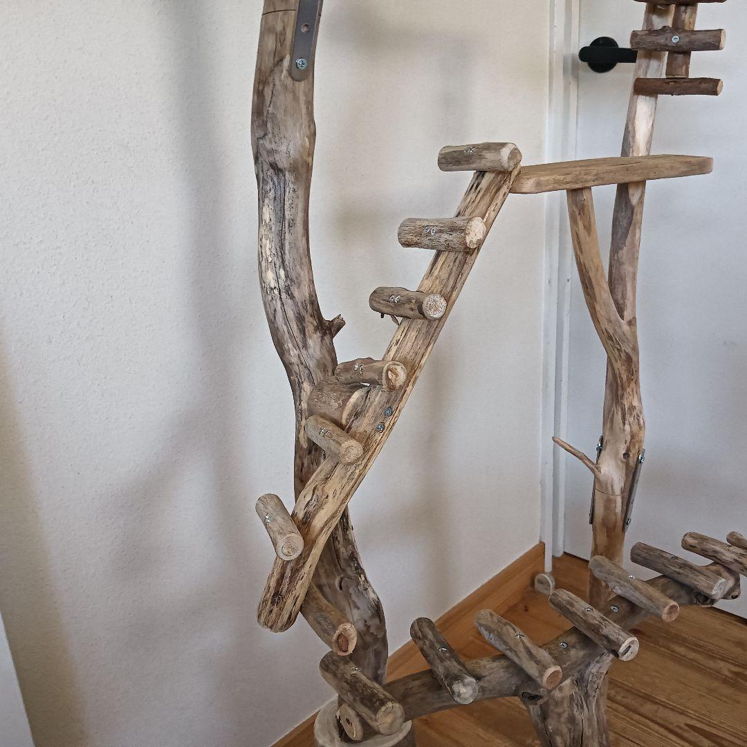 バードアスレチックジム大型 ③ 天然木 自然木 流木 インコ おもちゃ