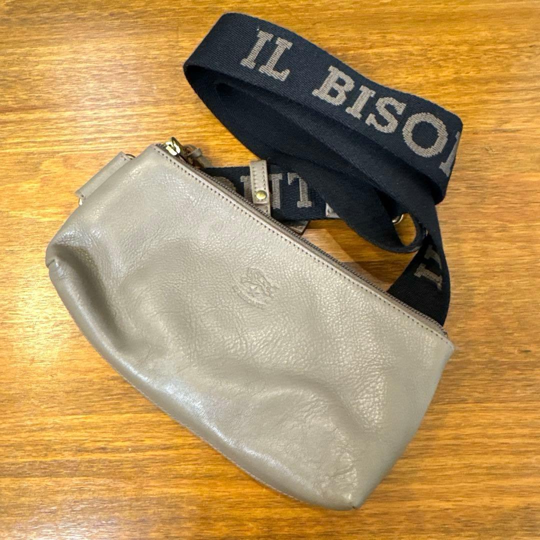 IL BISONTE レザー クロスボディバッグ