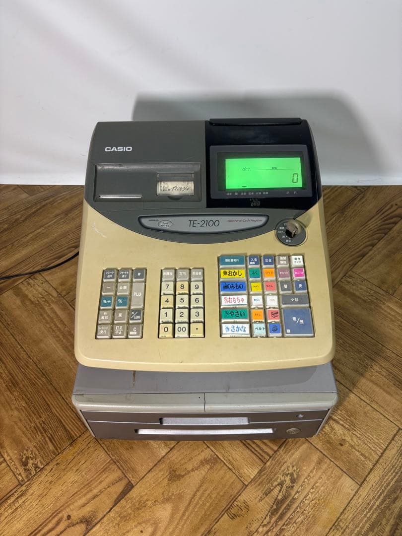 ◆通電OK◆CASIO カシオ レジスター TE-2100 店舗用品