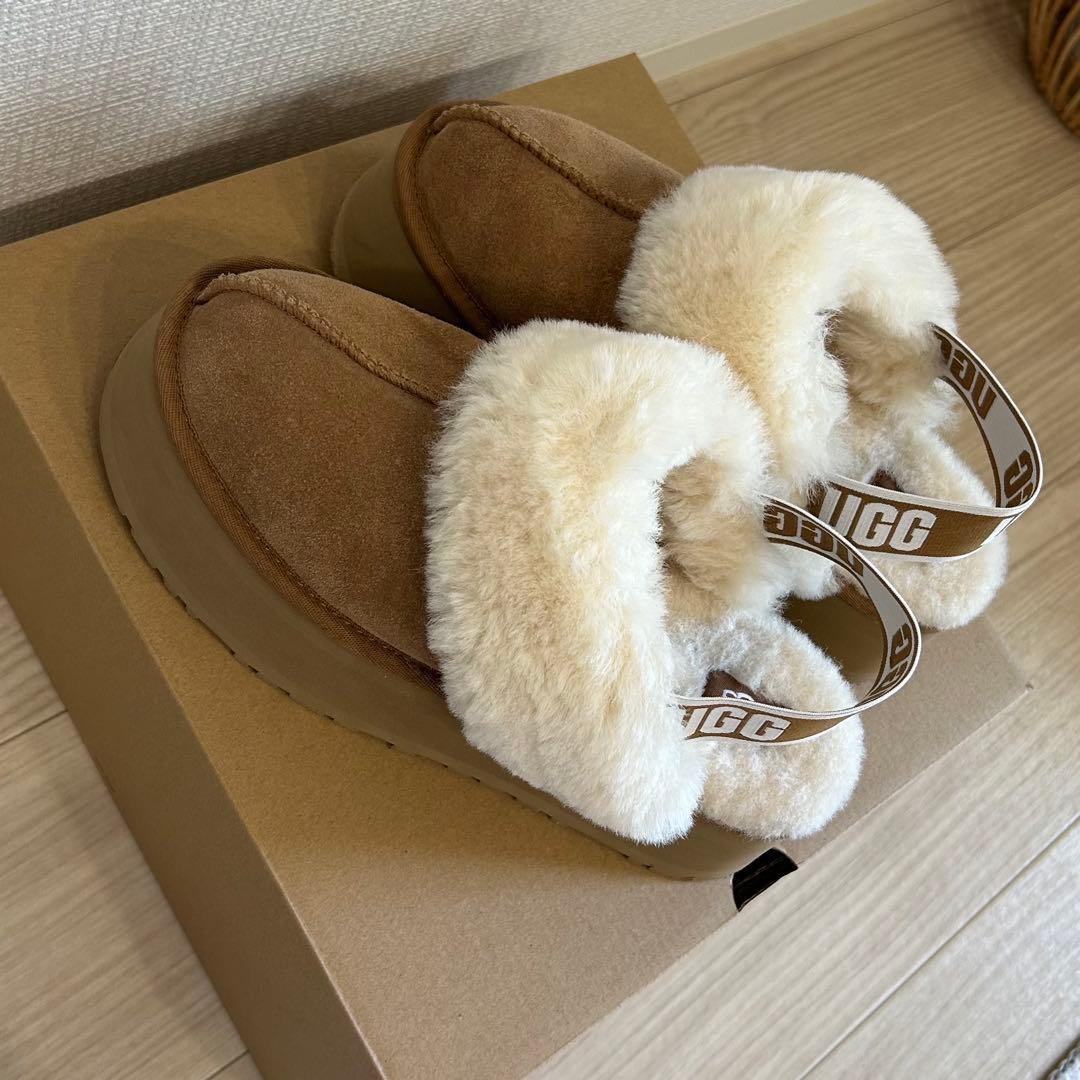 UGG ファンケット　チェスナット　25cm スリッポン　ブーツ
