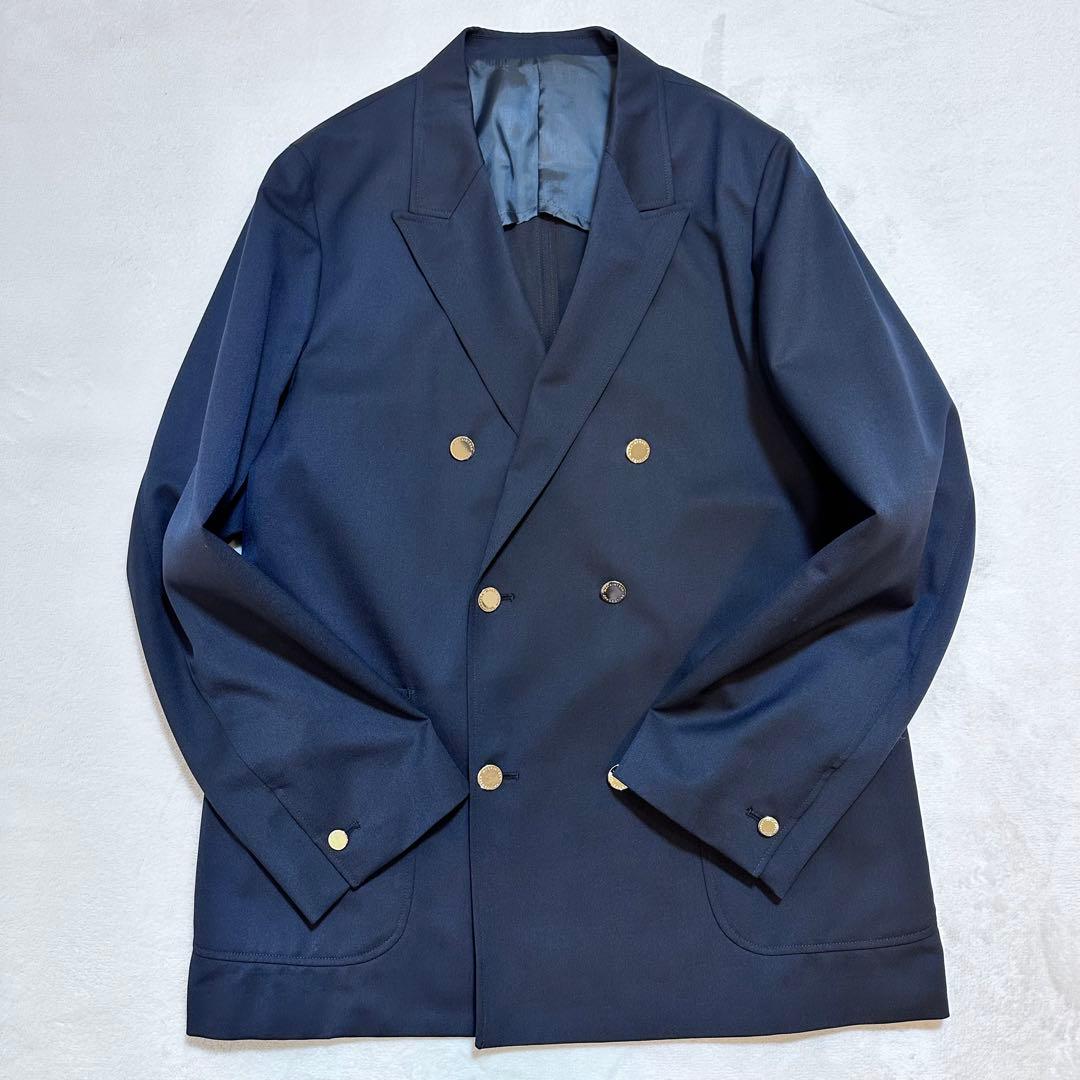 極美品✨マッキントッシュフィロソフィー セットアップ ウールスラックス 紺 6