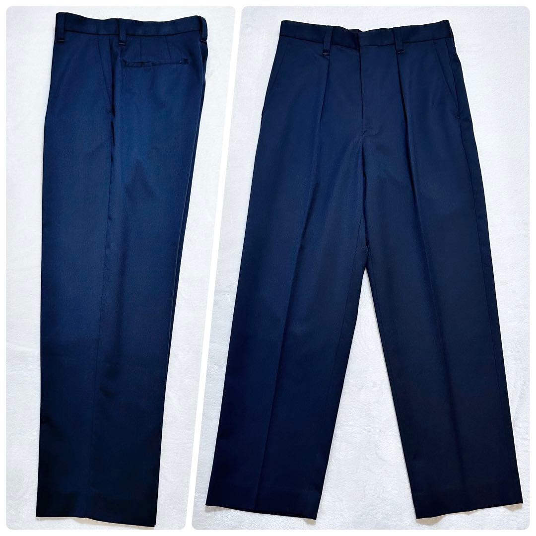 極美品✨マッキントッシュフィロソフィー セットアップ ウールスラックス 紺 6