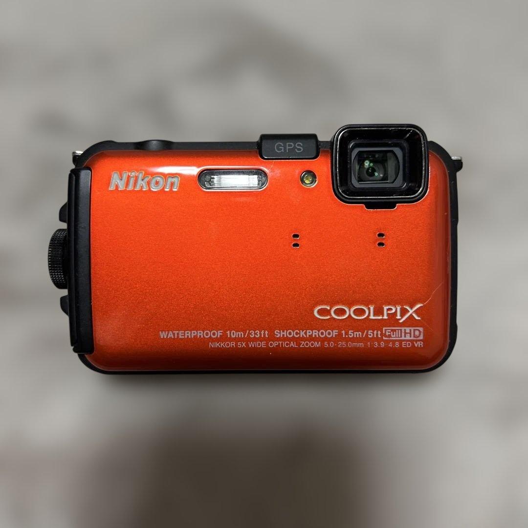 Nikon COOLPIX デジタルカメラ オレンジ　AW100