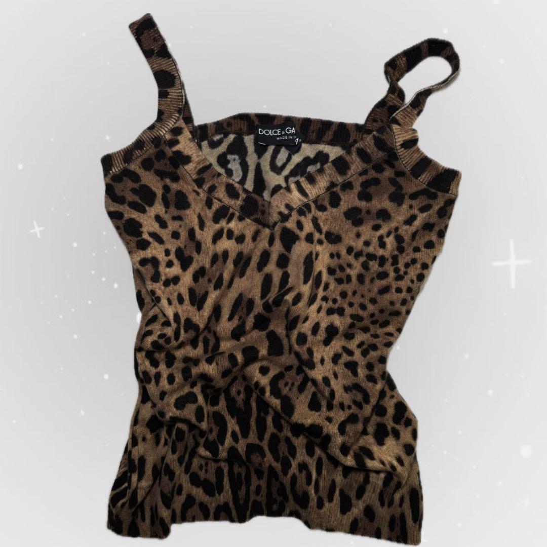 DOLCE & GABBANA ヒョウ柄 キャミソール 平成ギャル レオパード