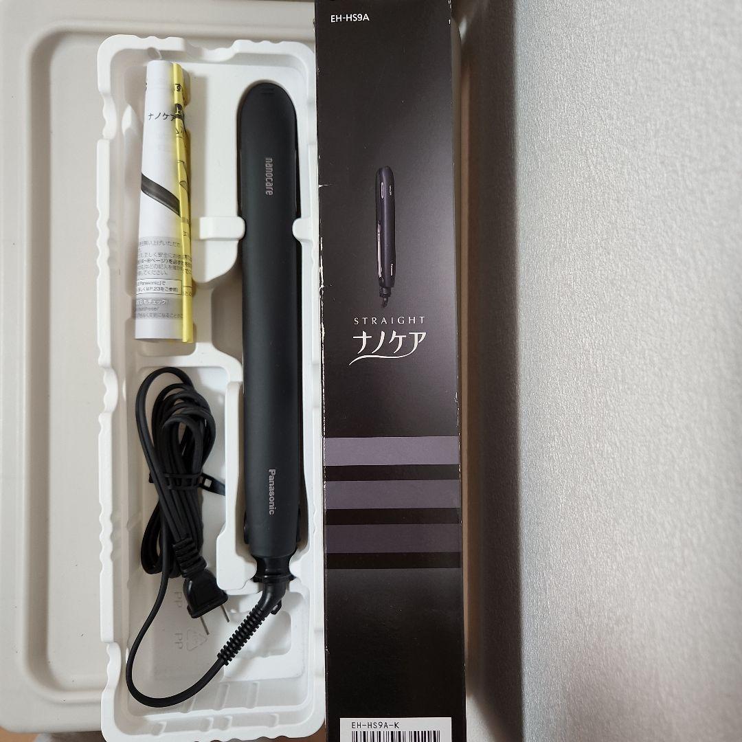 ストレートアイロン　ナノケア　パナソニック　EH-HS9A-K　黒
