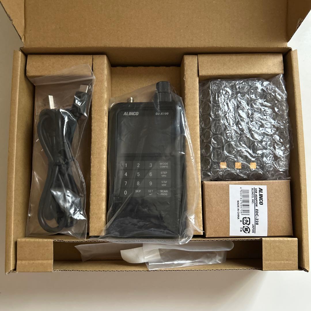 ALINCO DJ-X100 受信機 (アンテナ欠品)