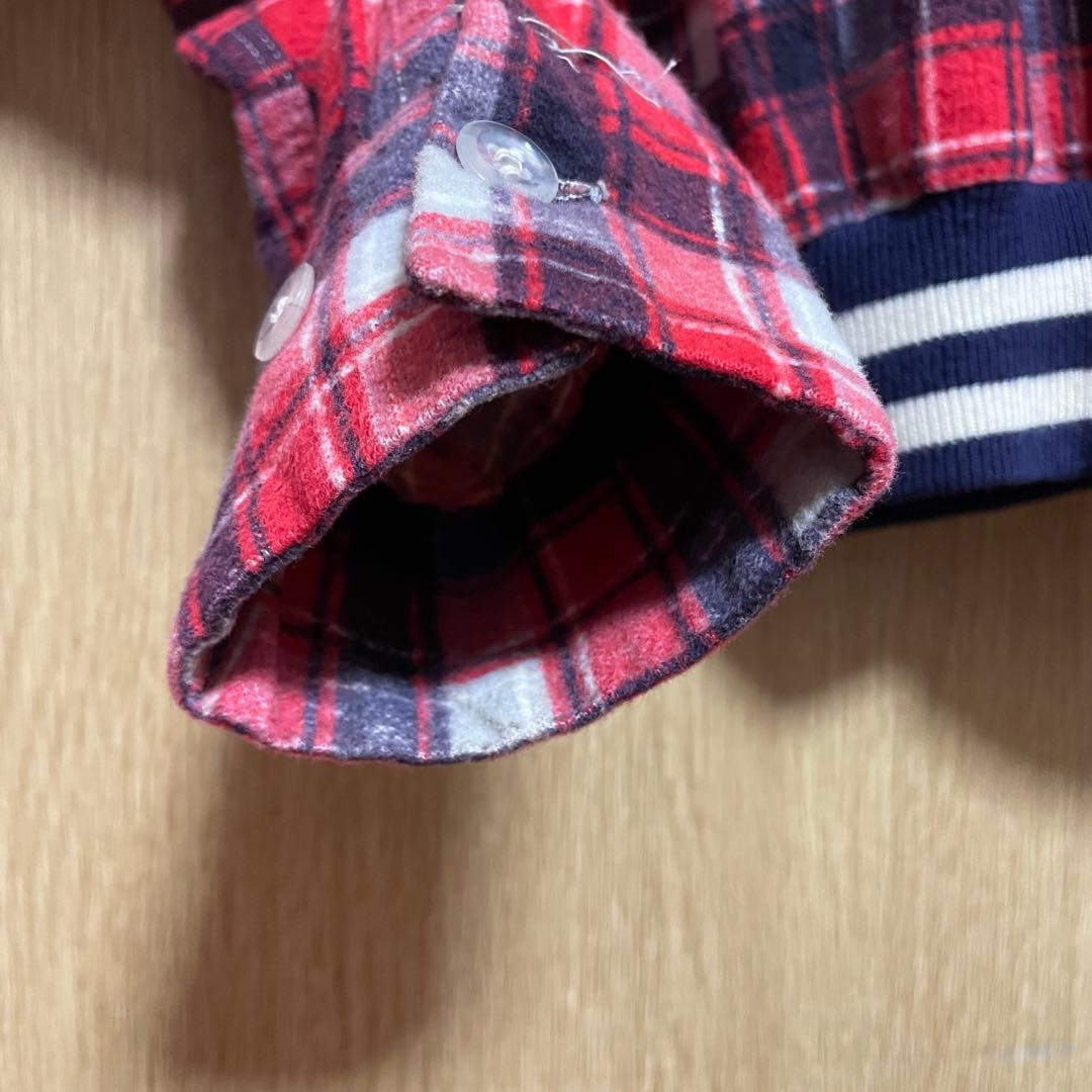 1950s プリントリブネルシャツ 希少