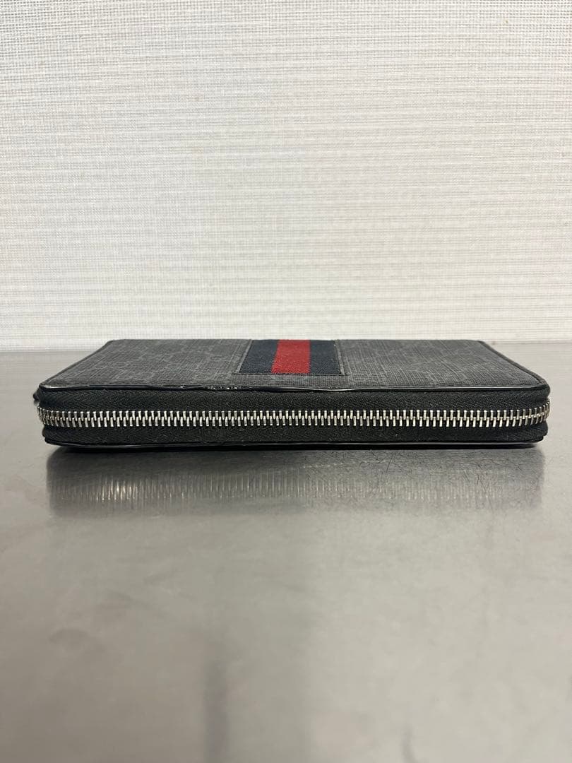 GUCCI GGパターン 長財布 ブラック/レッド/ネイビー