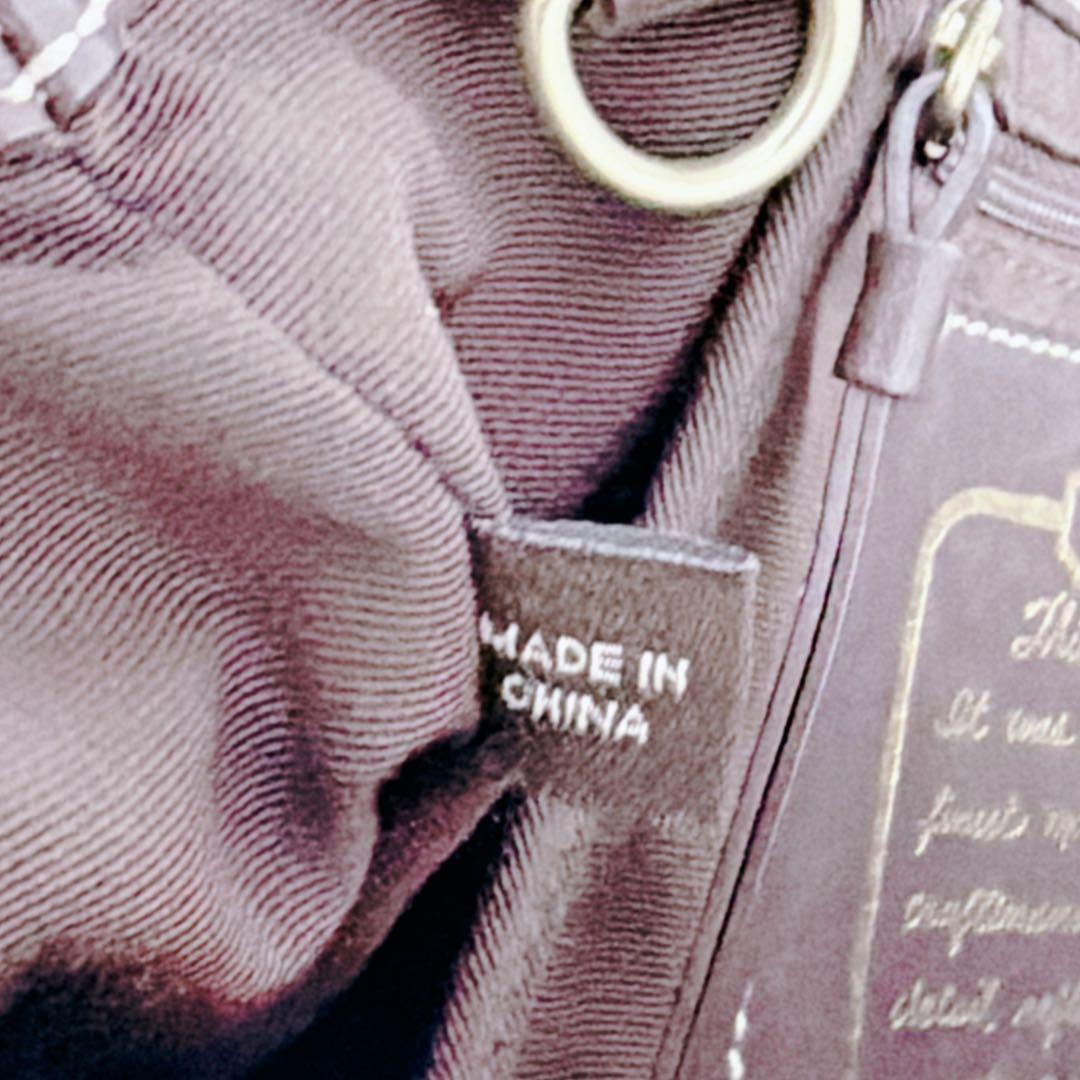 COACH コーチ ハンドバッグ ボア シグネチャー レザー