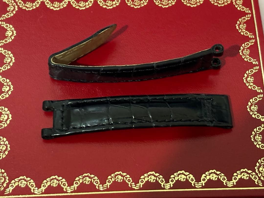 【極美品】 Cartier 純正 時計ベルト クロコ