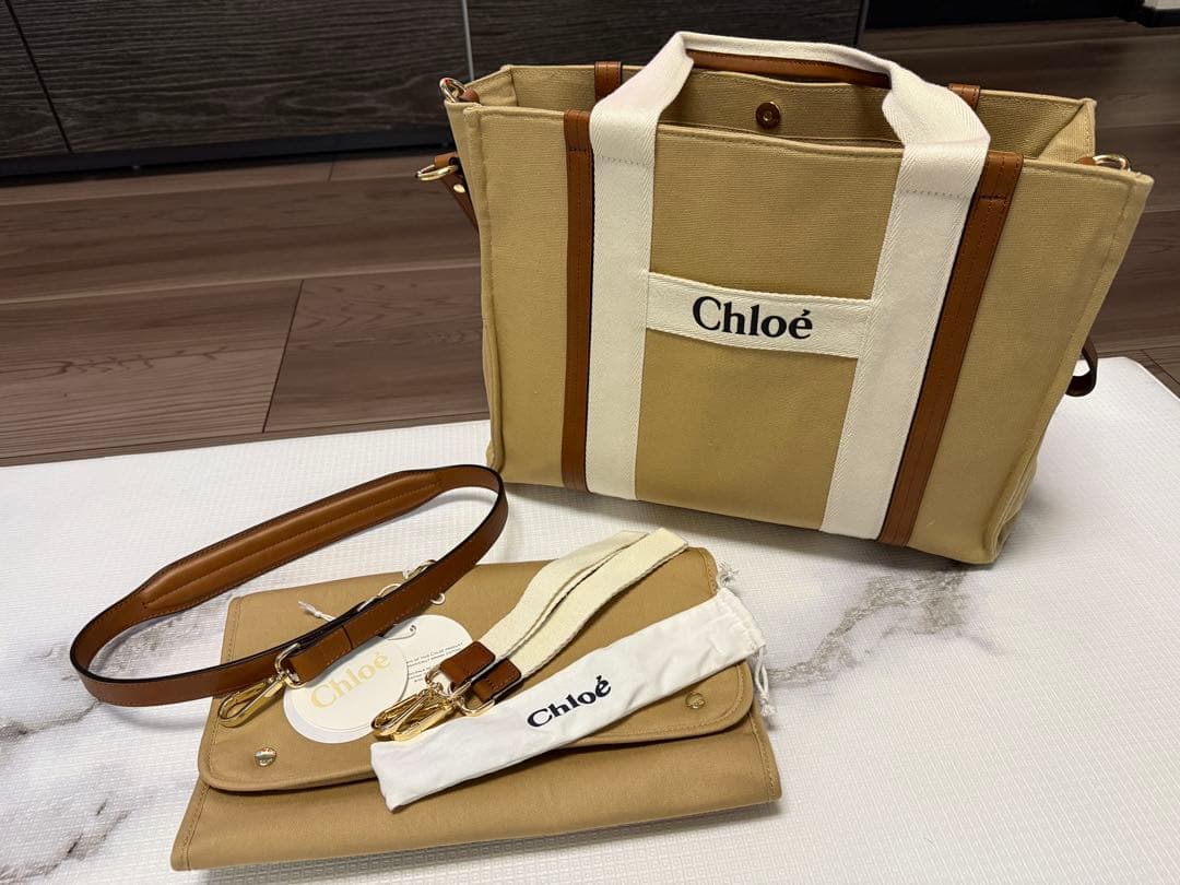 Lily【新品・未使用品】Chloé ベージュトートバッグ