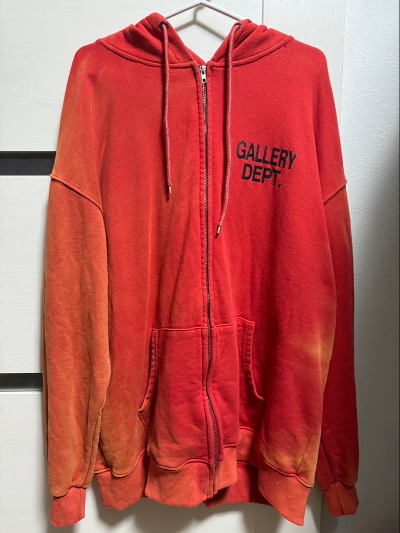 ド*画様 GALLERY DEPT. オレンジグラデーションパーカー