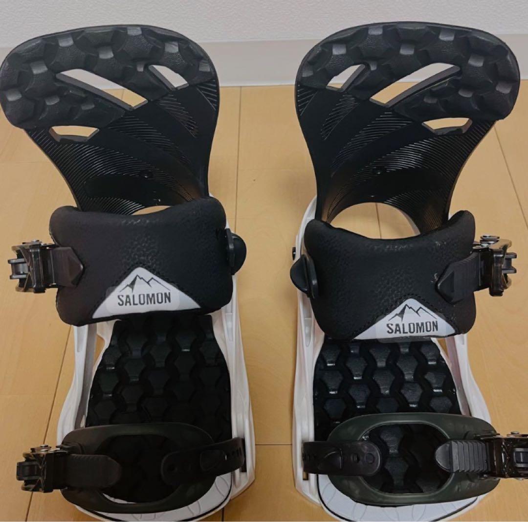 SALOMON スノーボードビンディング ホワイト/ブラック Lサイズ