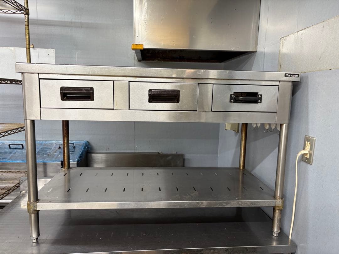 業務用調理台作業台 引き出し付き ステンレス製 Used