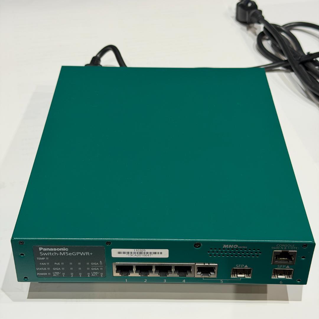 Panasonic PoE+給電スイッチ M5eGPWR+　5ポート