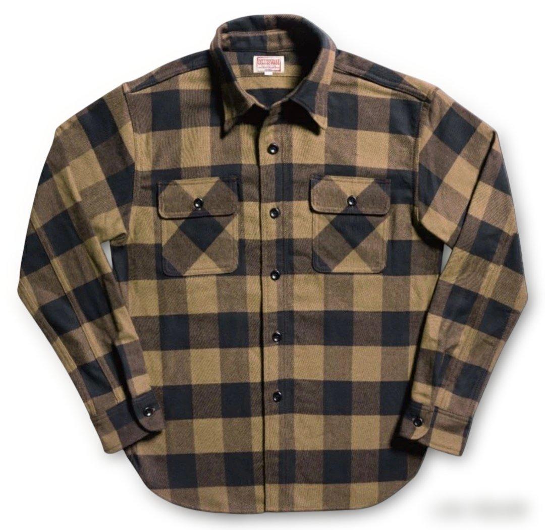 新品DELUXEWAREデラックスウエアBUFFALO CHECKイエローUSL