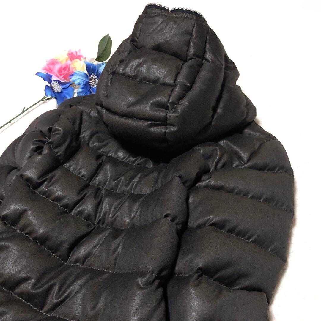 未使用級　デュベティカ　ダウンコート　アチェ　ウール　カシミヤ　ブラウン　38