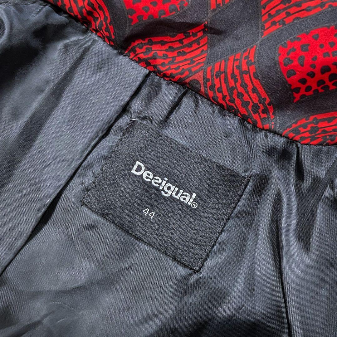 【完売品 美品】Desigual デシグアル ダウンジャケット ハート柄 総柄