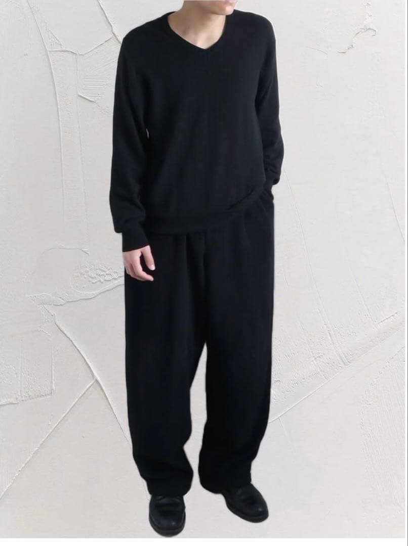 1990s コムデギャルソンオム　ウールVネックニット