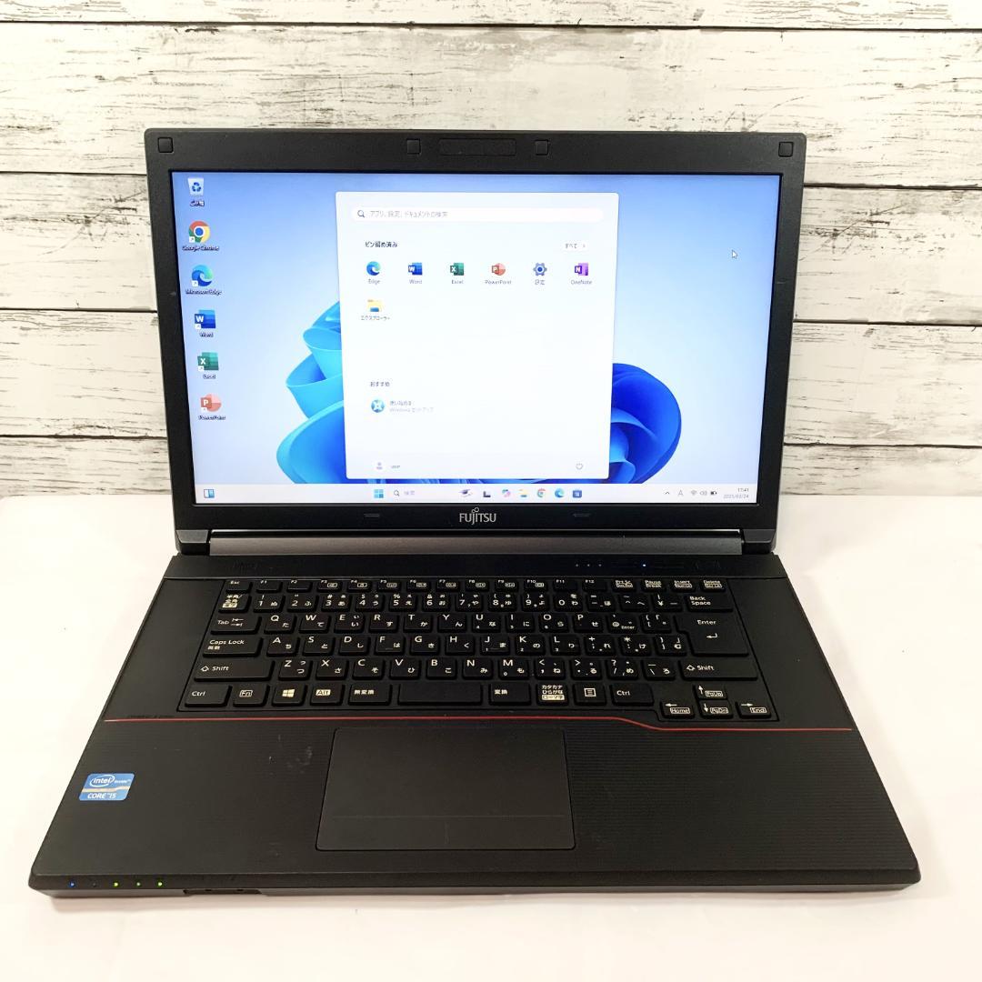 【オフィス付き✨】ノートパソコン／黒　Windows11／メモリ8GB／SSD✨