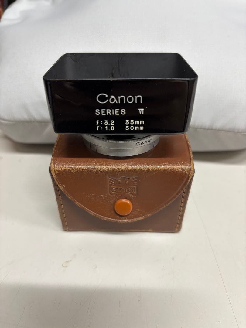 Canon 35mm f/1.8 50mmレンズ レザーケース付き