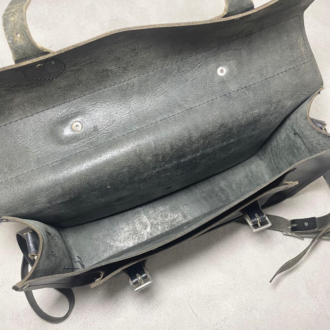 ケンブリッジ サッチェル 15インチ バッチェル レザー ショルダーバッグ 黒