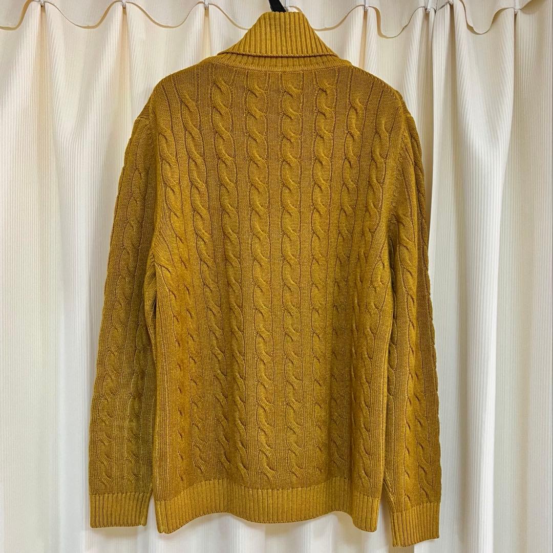 美品 3.9万 BAFY タートルネック 48 マスタード イタリア製 バフィー