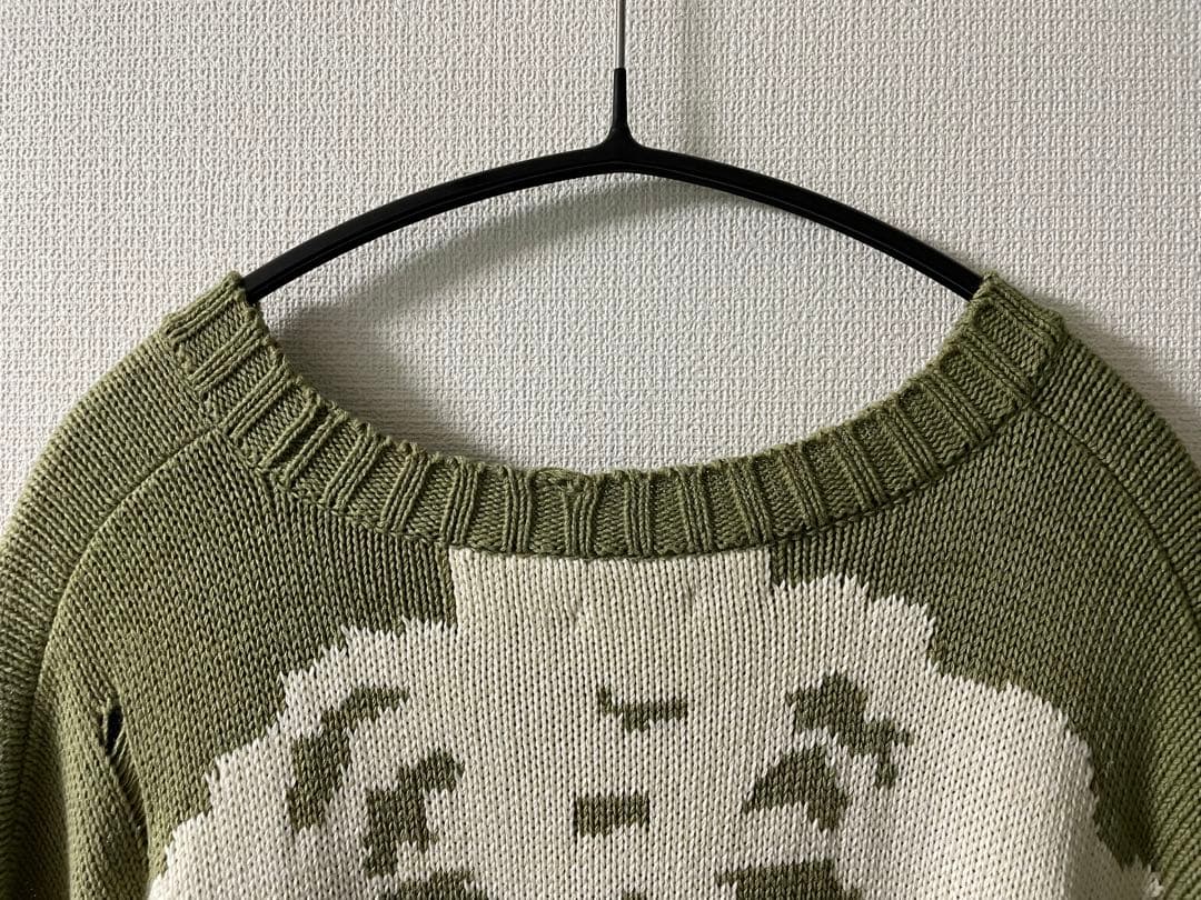 ☆正規品 KAPITAL 5G綿ニット BONEクルーセーター☆