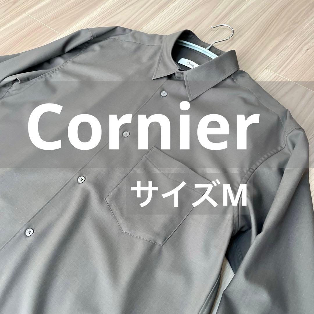 Cornier Super180's WOOL SHIRTS グレー　美品 M