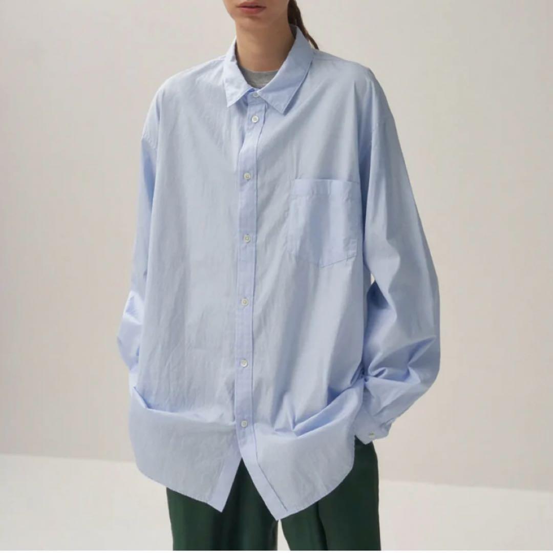 【タグ付】2025 ATON GIZA BROAD WASHED SHIRT