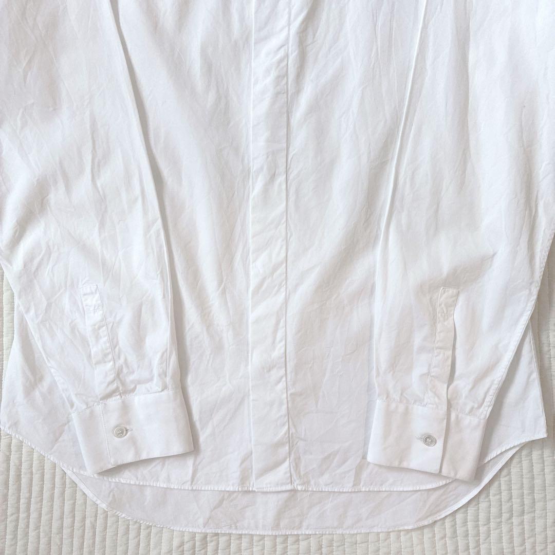 希少 Dior ドレスシャツ アトリエロゴ 刺繍 ホワイト 40 M 長袖シャツ
