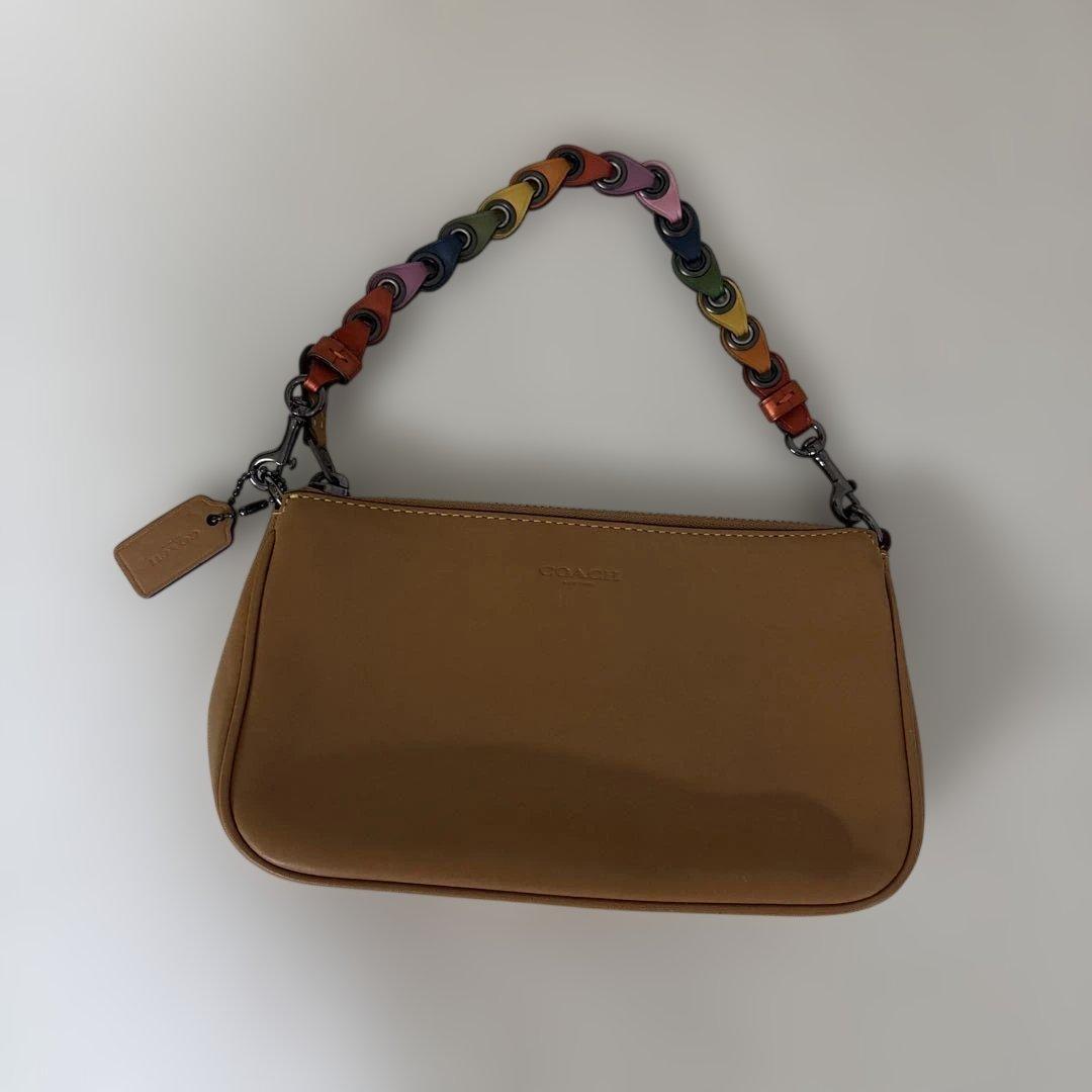 コーチ ハンドバッグ カラフルストラップ
