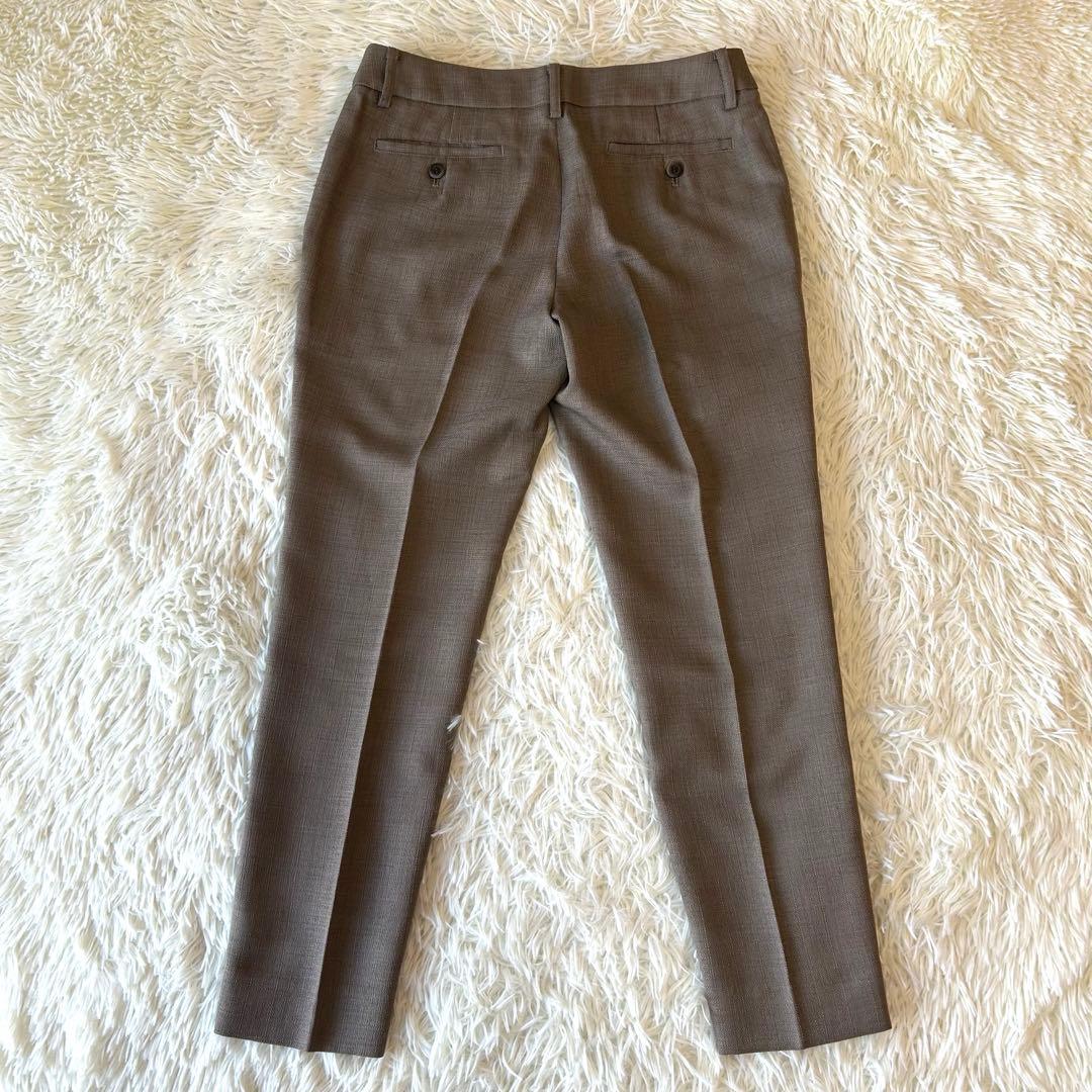 美品　ユニバーサルランゲージ パンツスーツ セットアップ ノーカラー 38　春夏