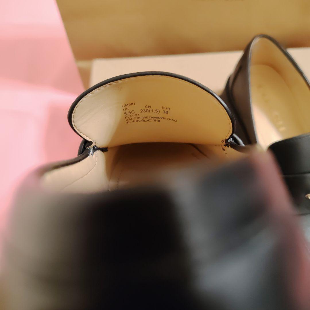 COACH ブラック ローファー