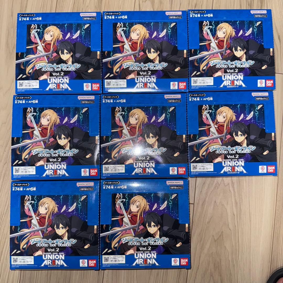 初版新品未開封 UNIONARENA ソードアートオンラインVol.2 8BOX