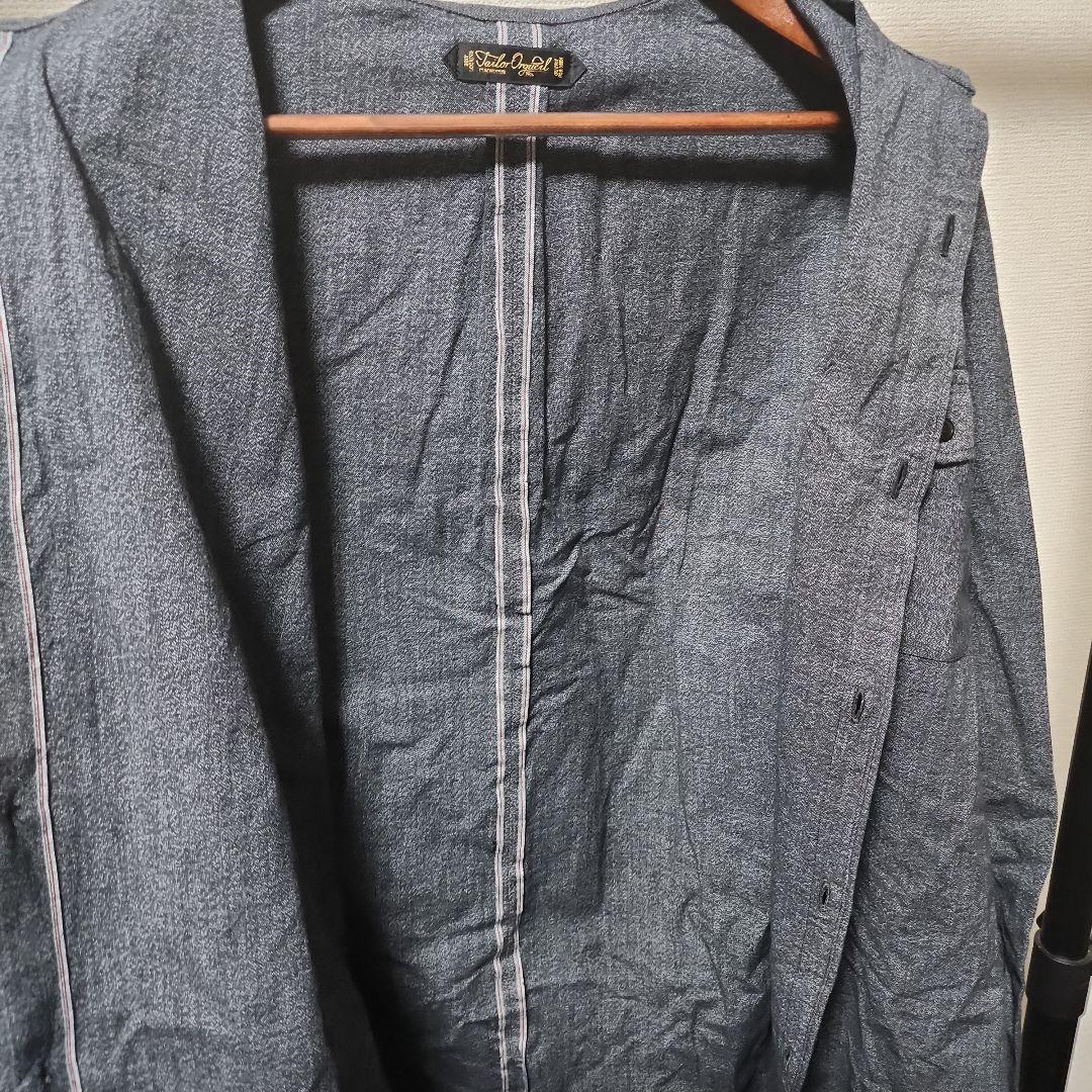 【美品】ORGUEIL ブラックシャンブレーシャツ OR-5112 サイズ42